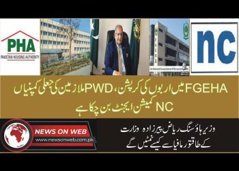 ایف جی ای ایچ اے اور پاک پی ڈبلیو ڈی میں کرپشن ، وزیر ہاؤسنگ ریاض پیر زادہ کے لئے چیلنج