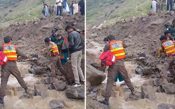 کلاؤڈ برسٹ سے جھیل سیف الملوک روڈ بند، 500 سے زائد سیاحوں کو ریسکیو کرلیا گیا